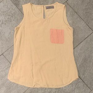 Vero Moda Women’s Linen Sleeveless Top with Coral Pocket size M